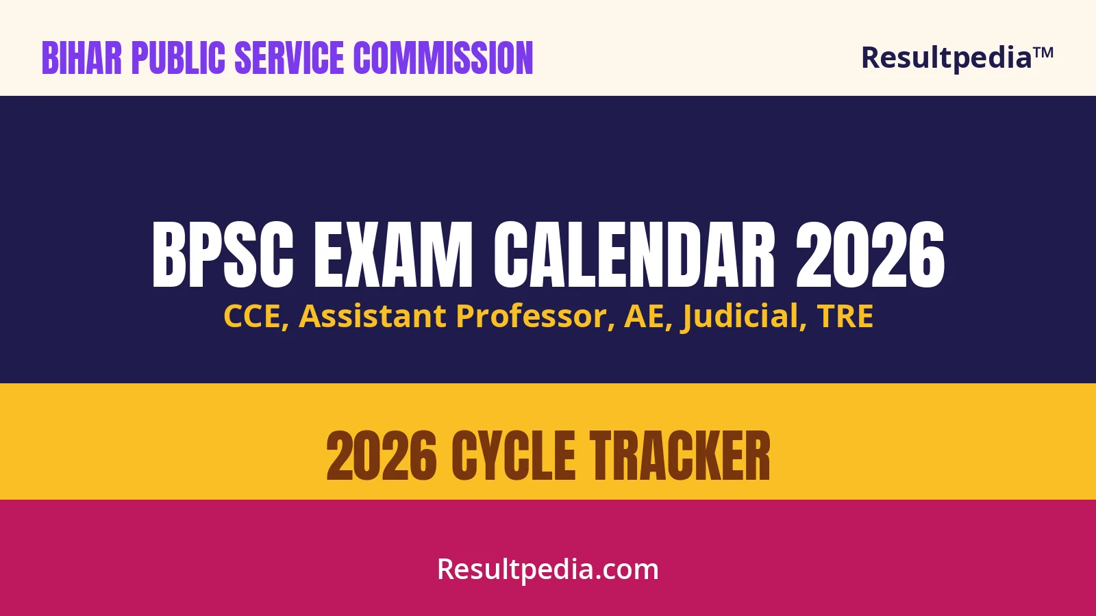 BPSC Exam Calendar 2026: All Bihar Civil Service Exams, Dates & Cycle Tracker