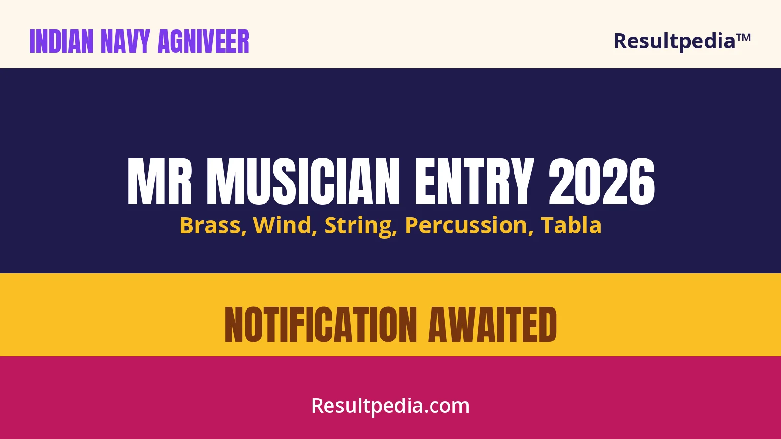 Navy Agniveer MR Musician 2026: Notification, Eligibility, Apply Online