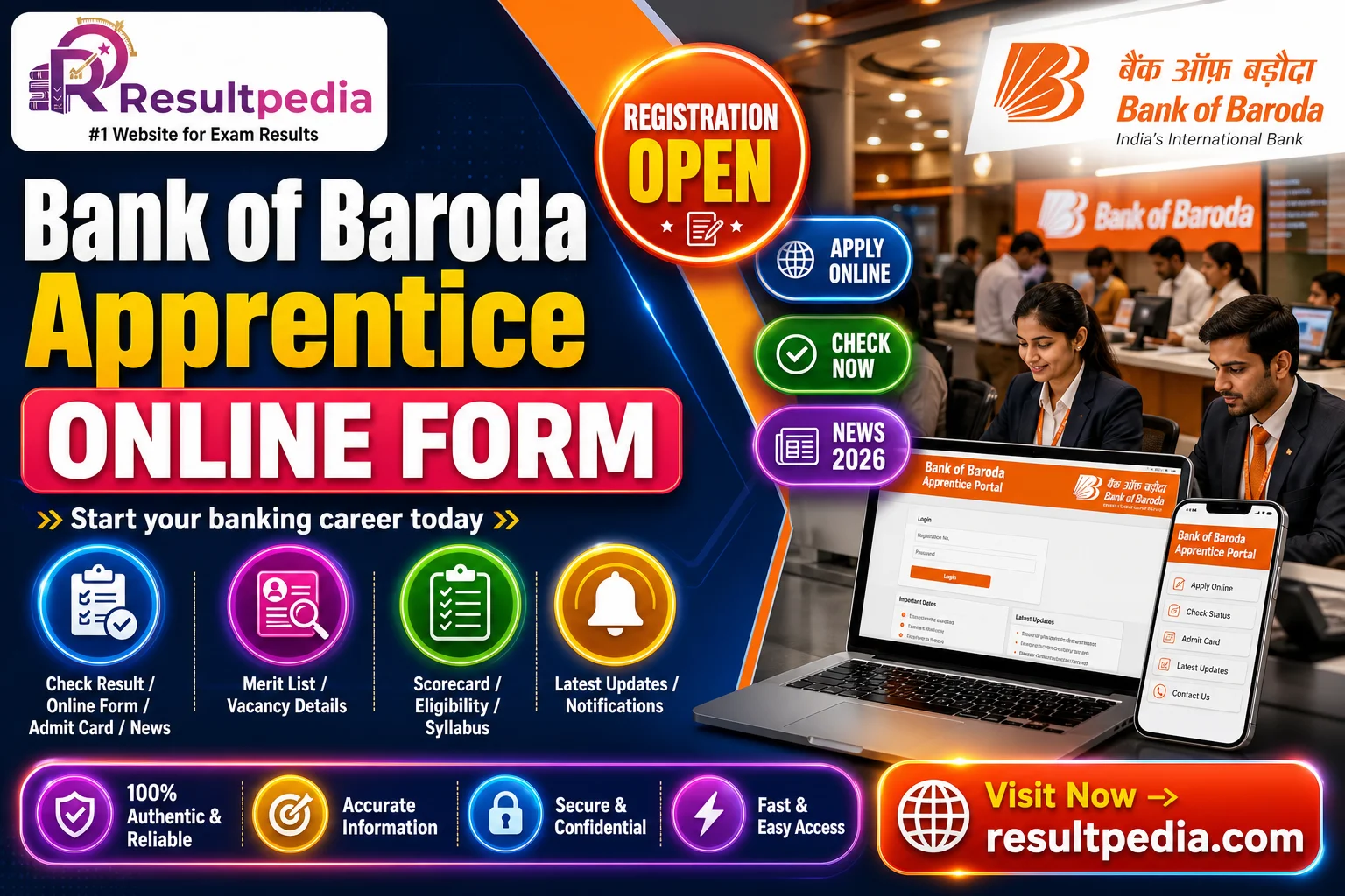 Bank of Baroda Apprentice Online Form 2026 — Apply at bankofbaroda.in