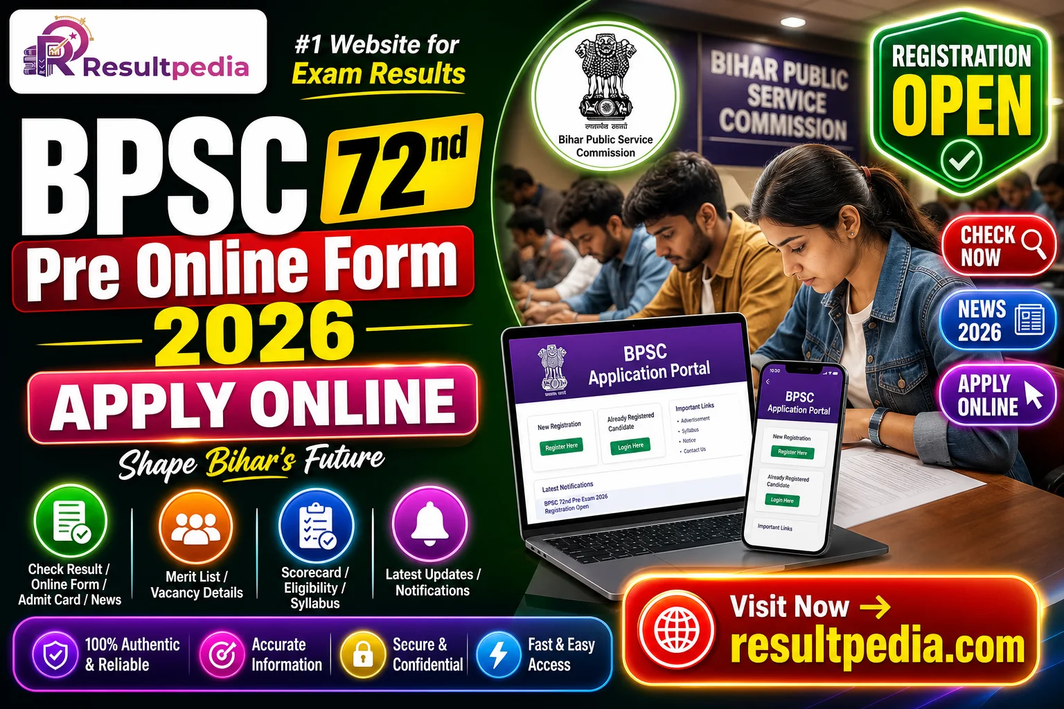 BPSC 72nd Pre 2026: Apply Online, Eligibility, Pattern