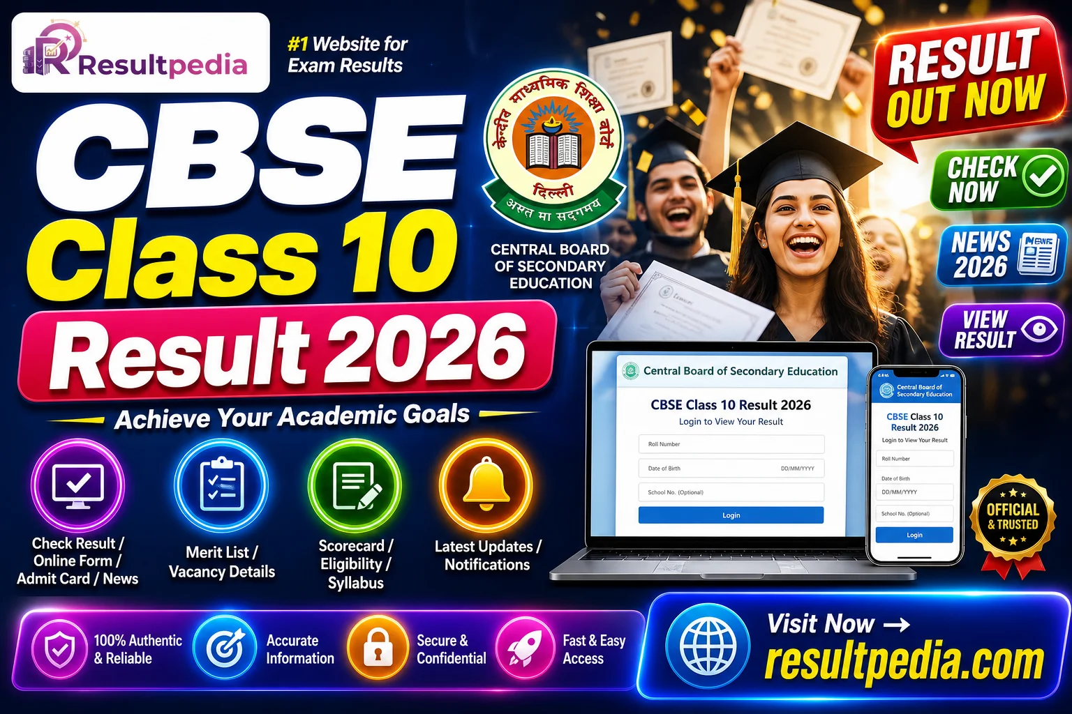 CBSE Class 10 Result 2026 — Resultpedia banner