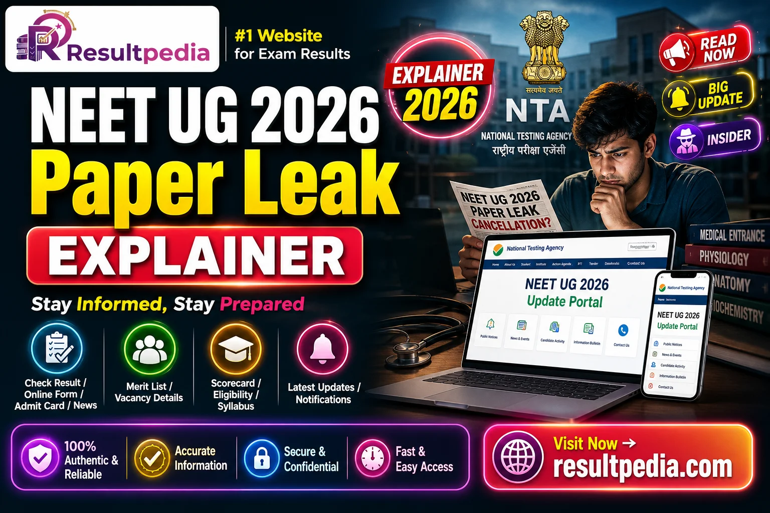 NEET UG 2026 Paper Leak: What We Know, Why NTA Cancelled, and What Happens Next