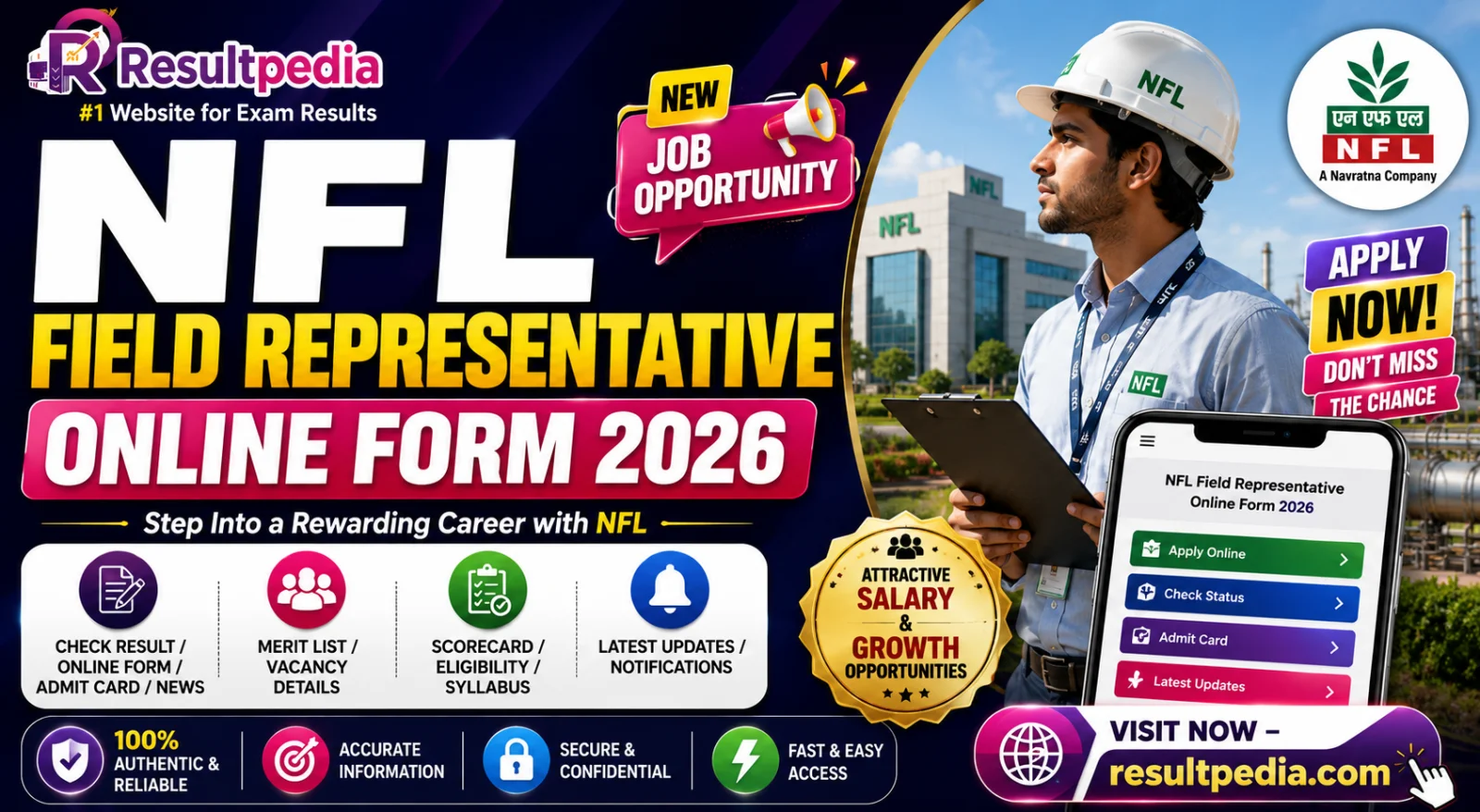NFL Field Representative Online Form 2026 at nationalfertilizers.com