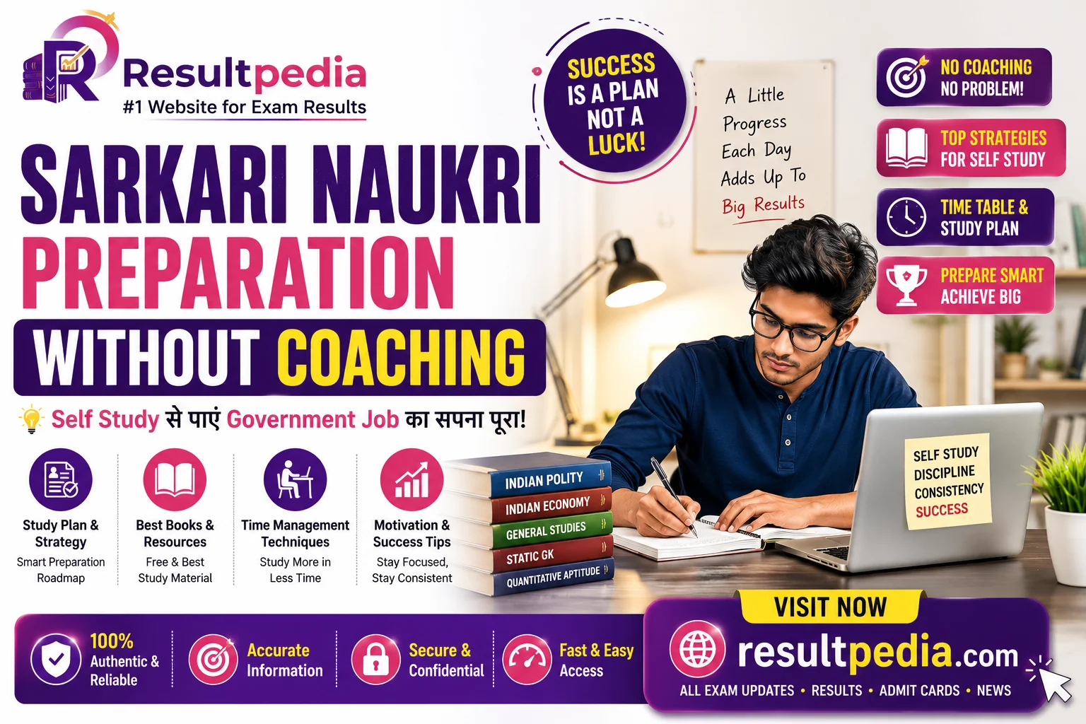 Sarkari Naukri Preparation Without Coaching
