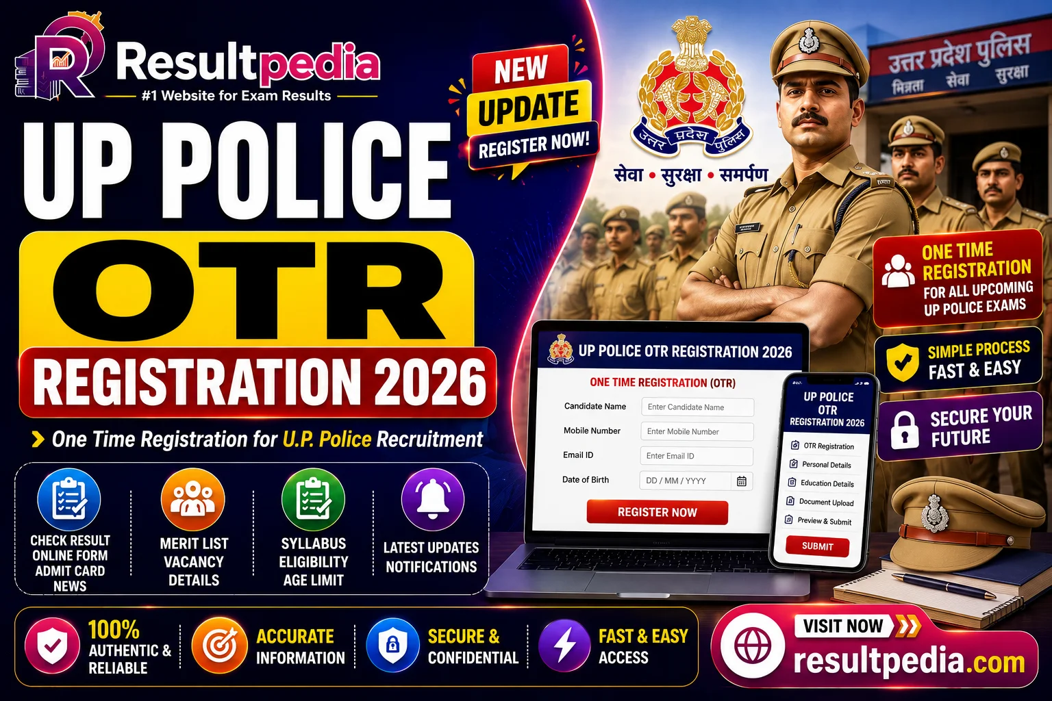 UP Police OTR 2026: One Time Registration Guide
