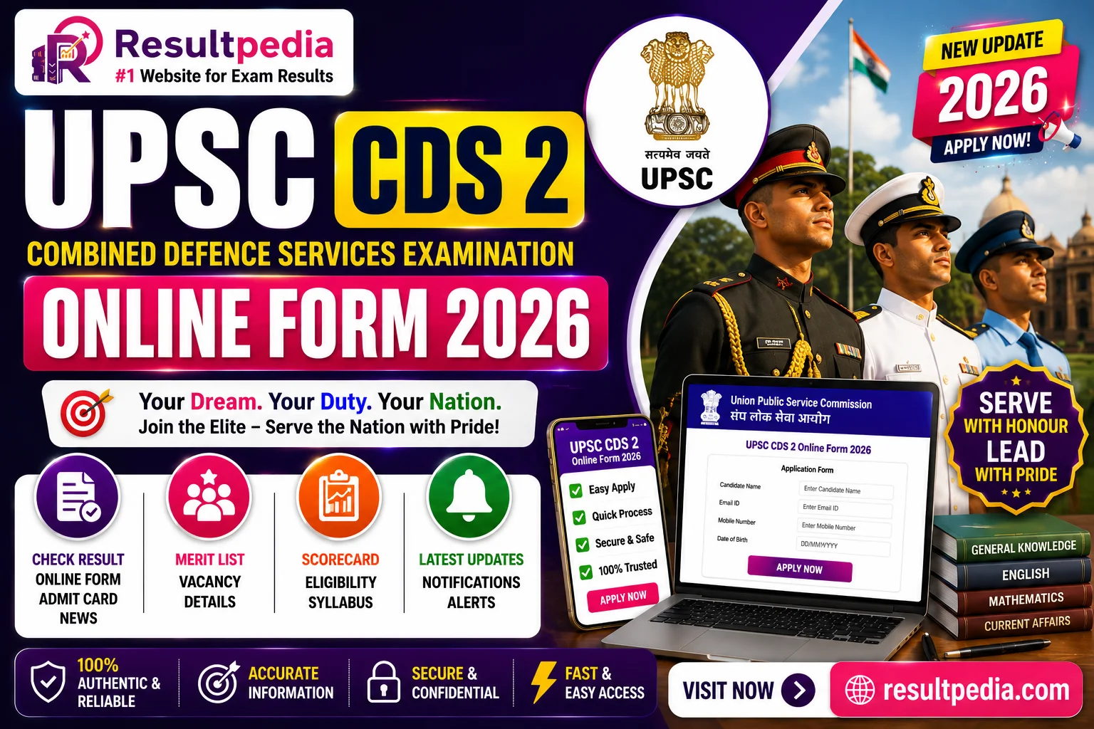 UPSC CDS-II 2026: Apply Online, Eligibility, Exam Date