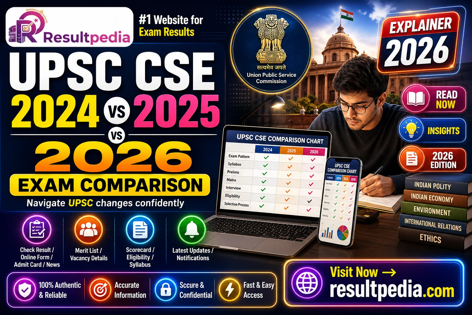 UPSC CSE 2024 vs 2025 vs 2026: What Actually Changed Across Three Cycles