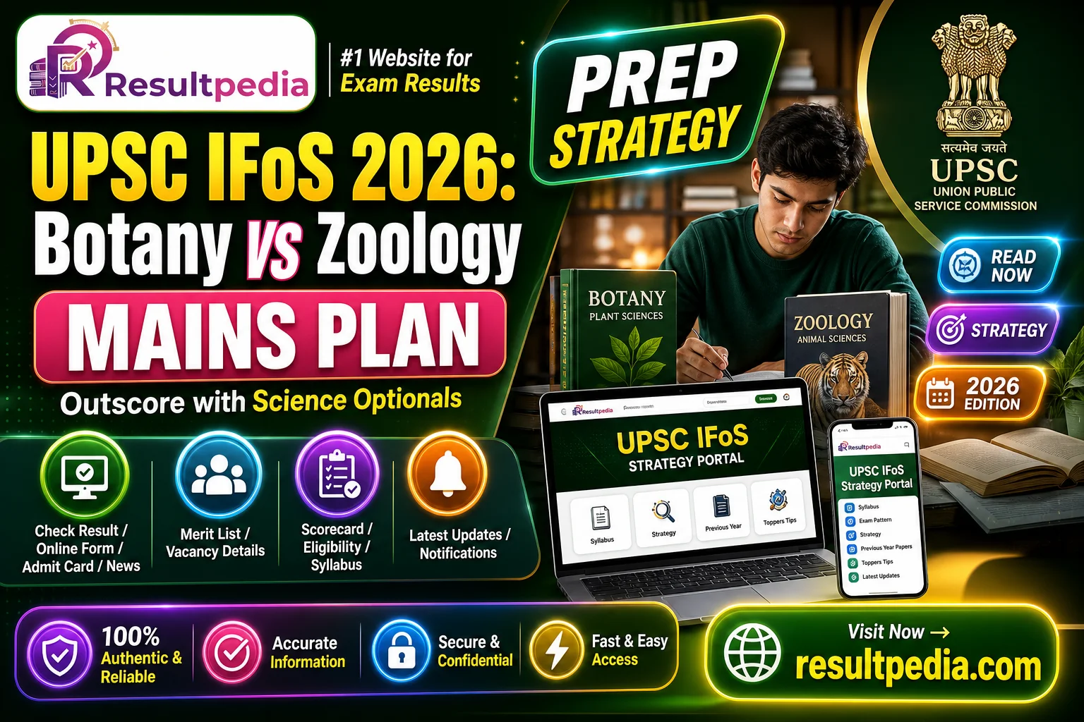 UPSC IFoS 2026 (Indian Forest Service): Botany vs Zoology Optional Strategy + Mains Plan
