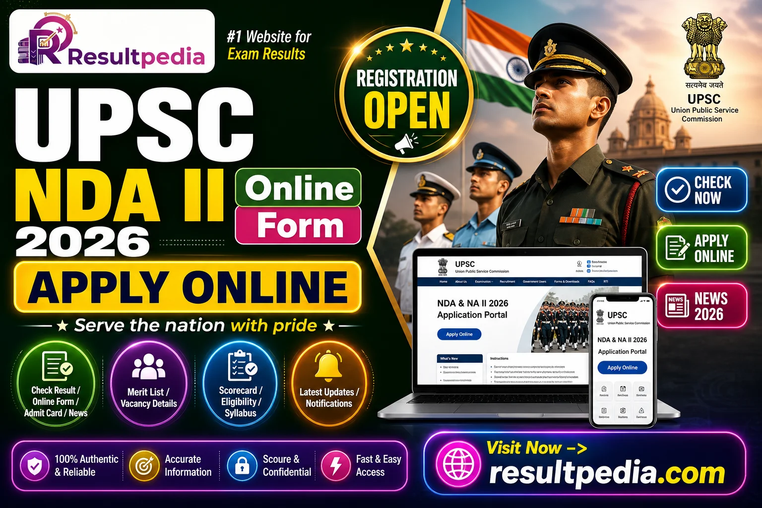 UPSC NDA II 2026: Apply Online, 10+2 Eligibility, Exam Date