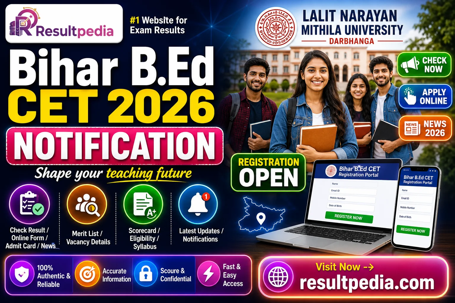 Bihar B.Ed CET 2026: Notification, Exam Date, Apply Online & Eligibility