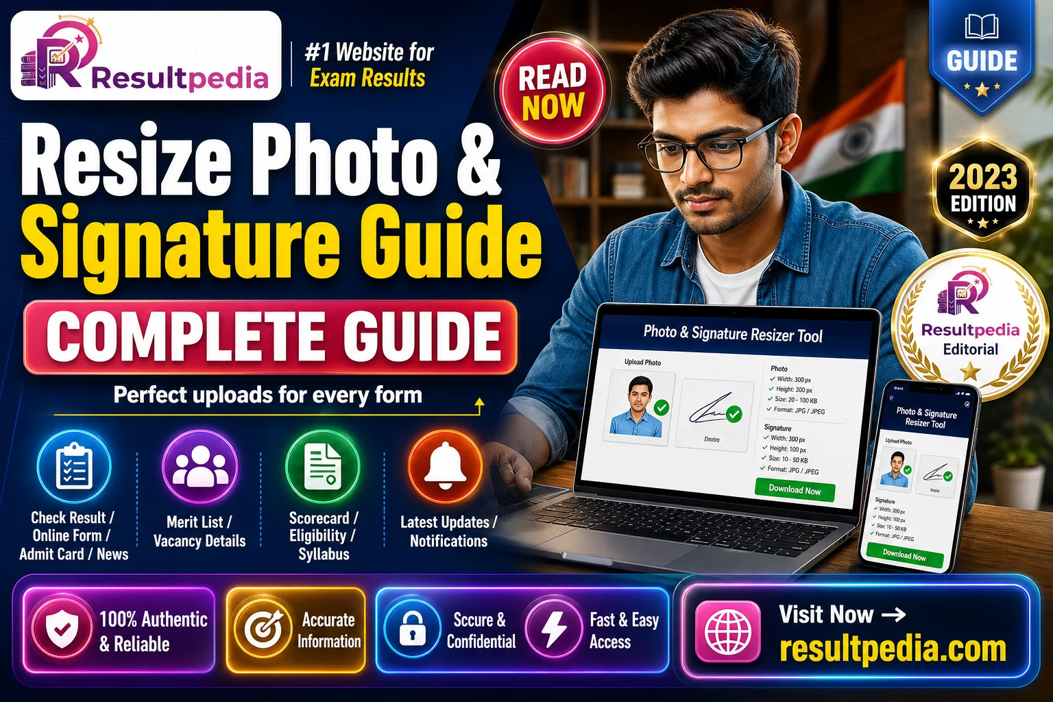 How to Resize Photo & Signature for Any Online Form (Exact KB & Pixel Size)
