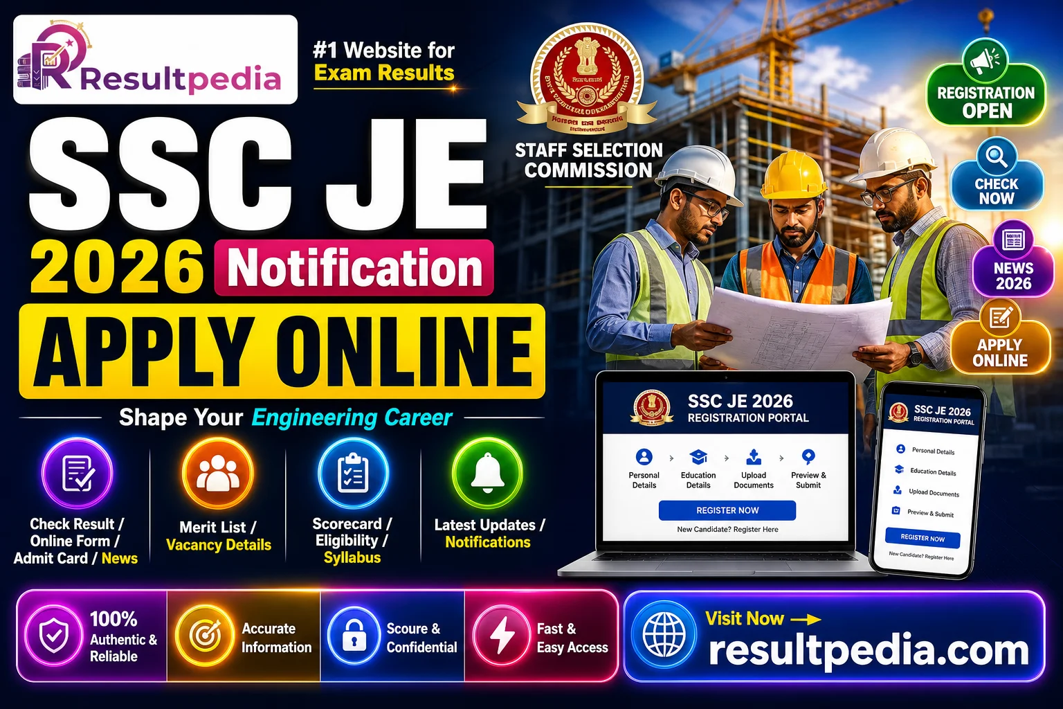 SSC JE 2026: Junior Engineer Notification, Vacancies, Exam Date, Apply Online
