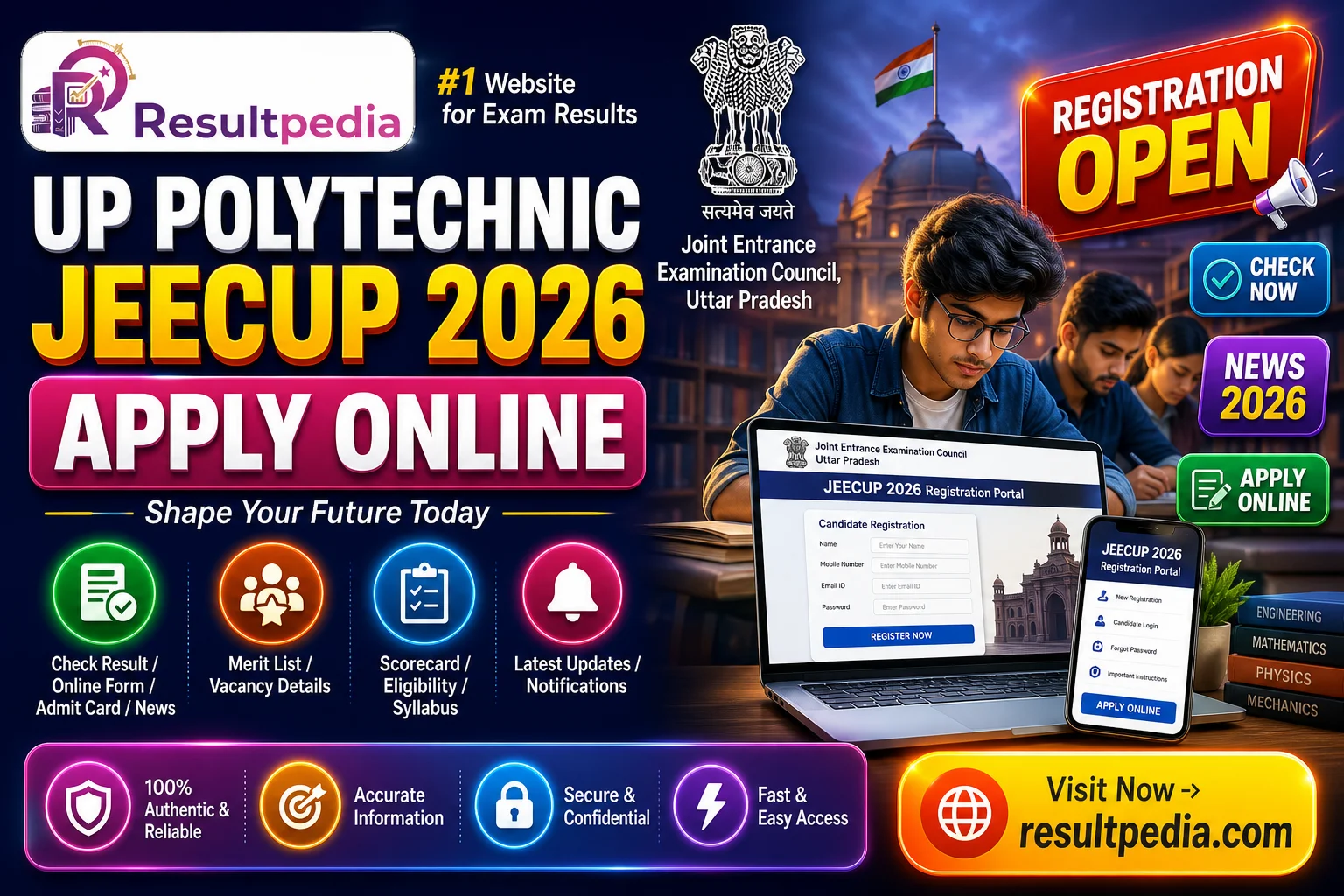 UP Polytechnic JEECUP 2026: Notification, Exam Date, Apply Online & Eligibility